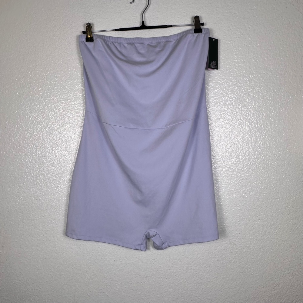 Wild Fable ButterBliss Strapless Romper Light Aqua‎ Blue XXL